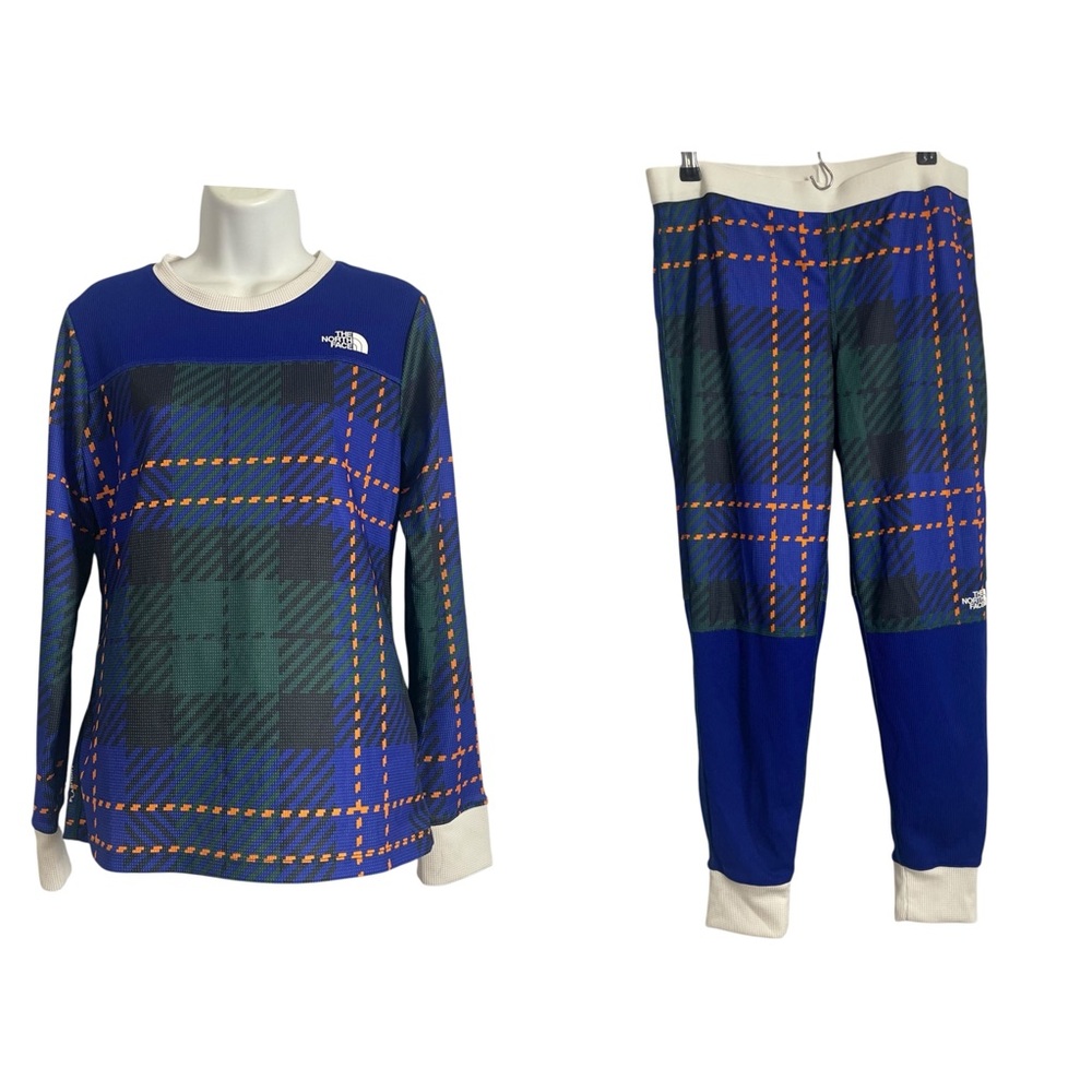 The North Face Printed Flash Dry Plaid Base Layer Size Medium